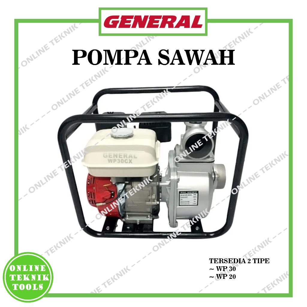 GENERAL Pompa Sawah 3 Inch 2 inch - Pompa Irigasi General WP 30 WP 20 Water pump WP-30 WP-20