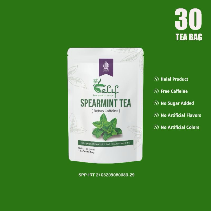 

Original TEA AND TISANE Spearmint Tea | Spearmint Tea Untuk Jerawat Hormon PCOS Promil | Teh Spearmint | 30 Tea Bag