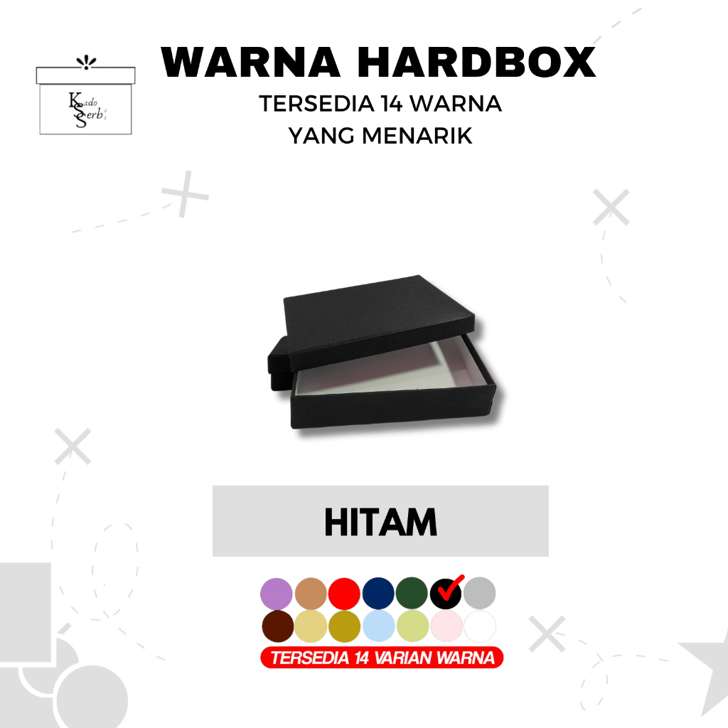 Hardbox Ukuran custom + mika + pita I Kotak Kado I Hampers I Giftbox