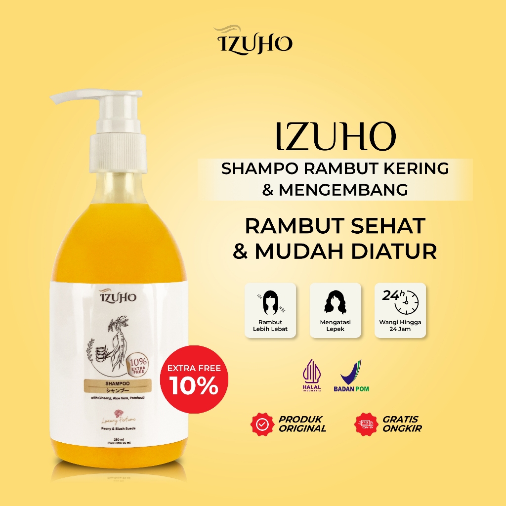 IZUHO - Sampo Anti Hair Fall - Sampo Anti Rambut Rontok - Sampo Membantu Pertumbuhan Rambut - Sampo 