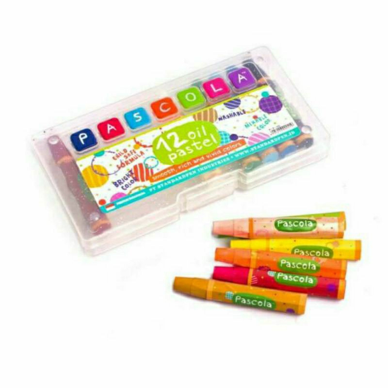 

Crayon Pascola Oli Pastel 12 Warna