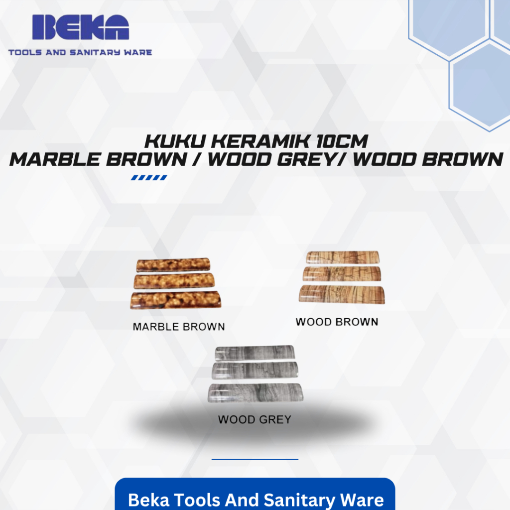 Kuku Keramik / Kuku macan / Bon Bon Ulir 10 CM Marble Brown / Woods