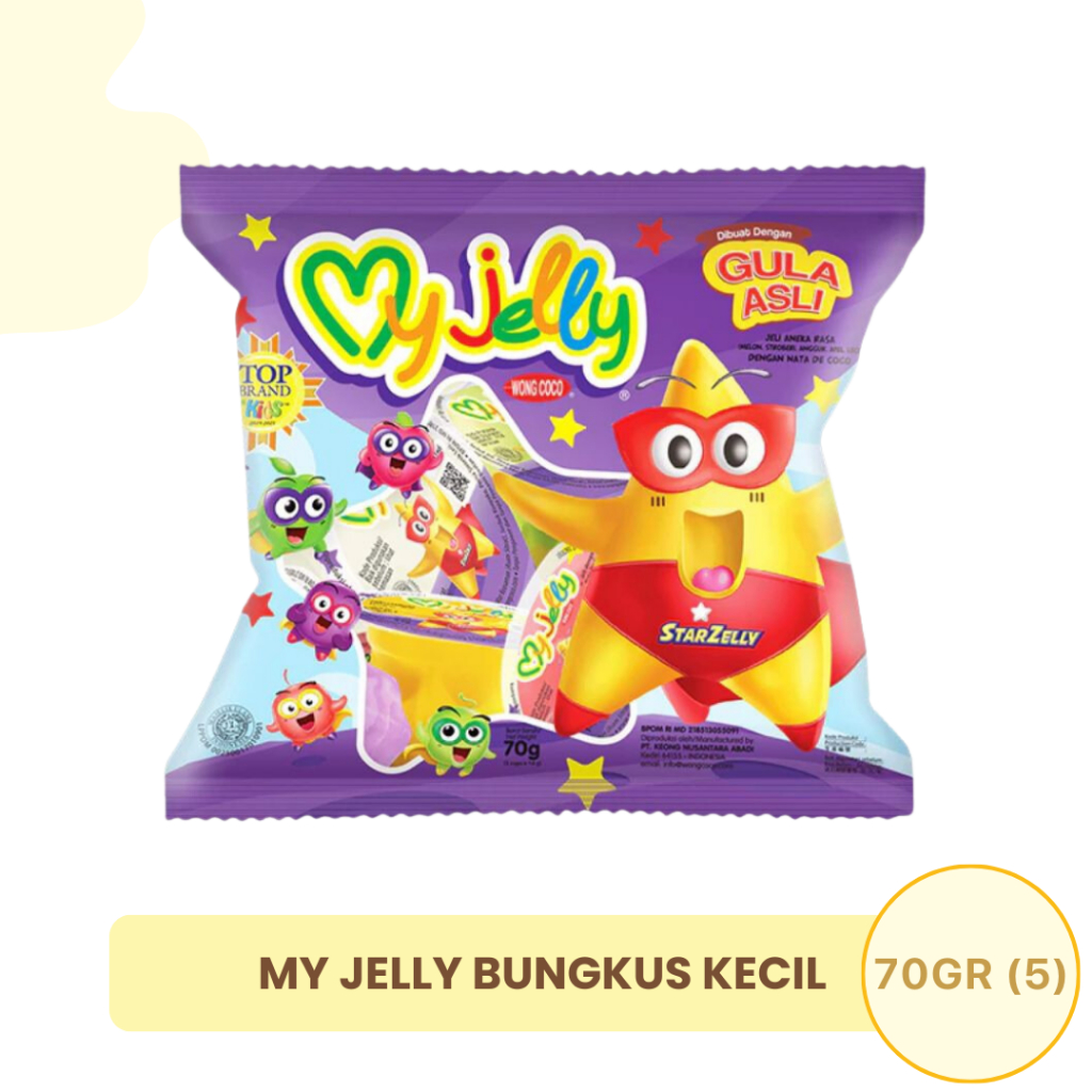 

ECERAN - My Jelly WONG COCO mini 75gr isi 5 - Jeli Aneka Rasa