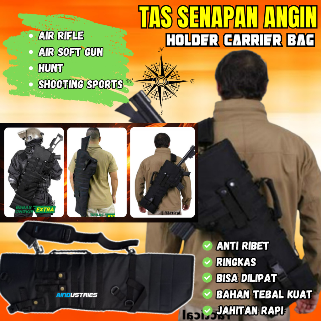 Sarung PCP Uklik Gejluk Slempang Tali bahu empuk Bahan tebal Jahitan rapi kuat Ringkas bisa dilipat