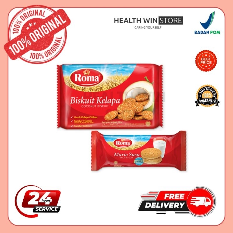 

★HEALTHWIN★ ROMA BISKUIT KELAPA (10 PCS) 36GR–300GR