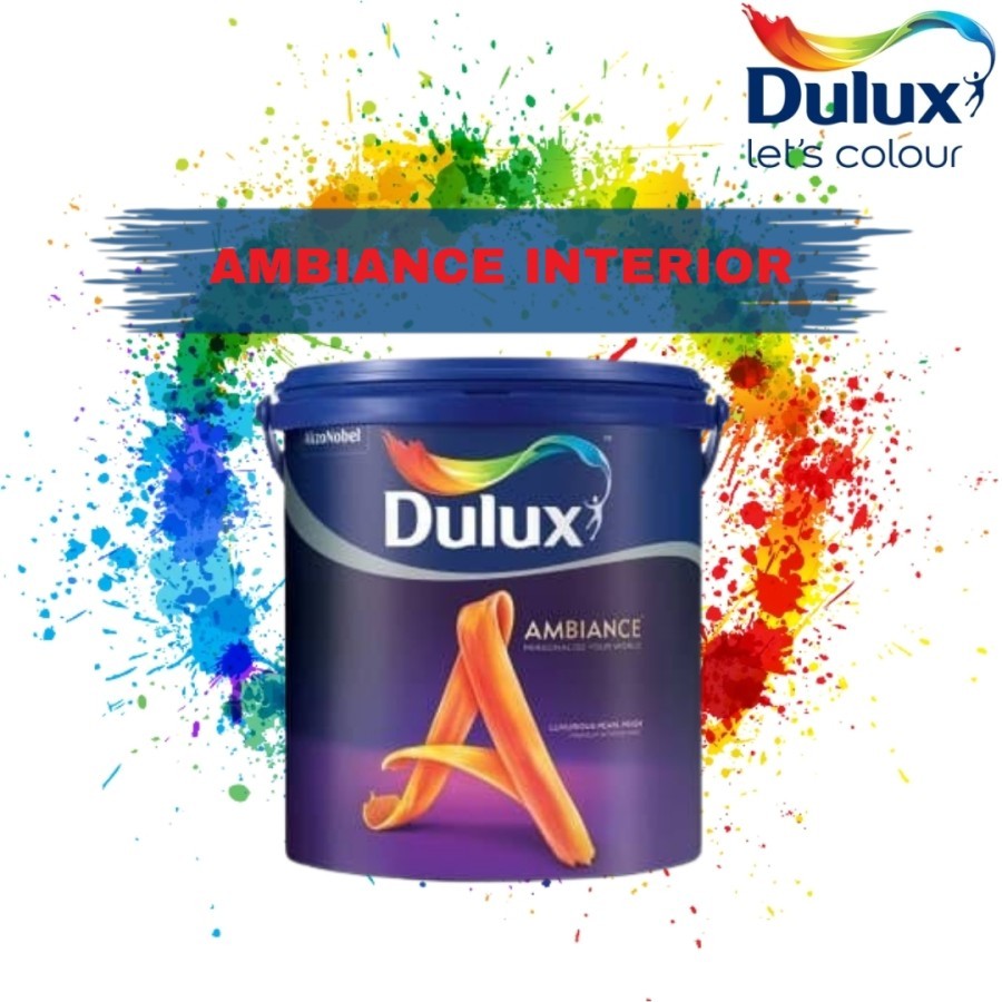 CAT DULUX AMBIANCE INTERIOR (DINDING DALAM) 2.5 LTR / Cat Tembok Interior Dulux Ambiance Warna