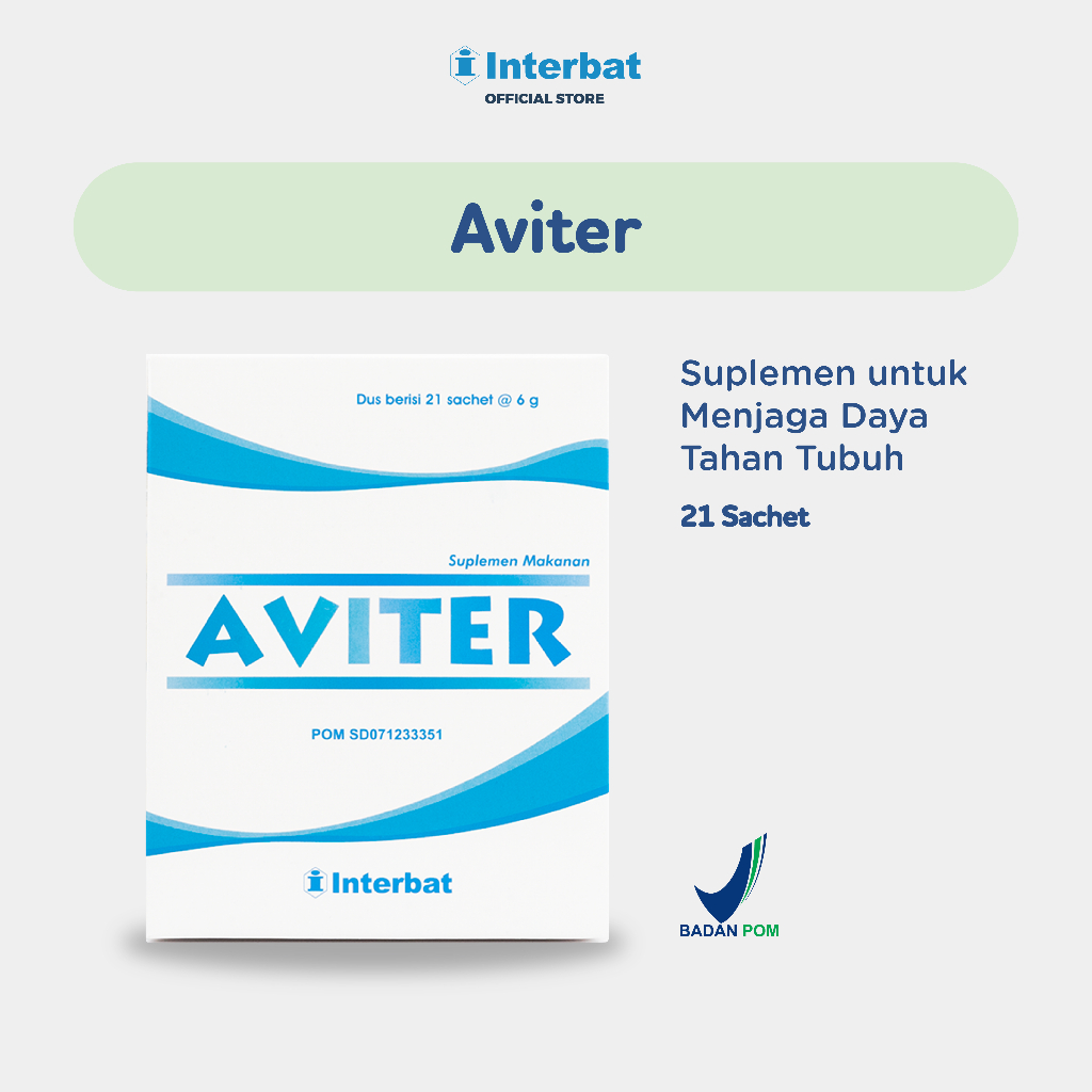 Aviter 21 Sachet - Suplemen untuk Menjaga Daya Tahan Tubuh