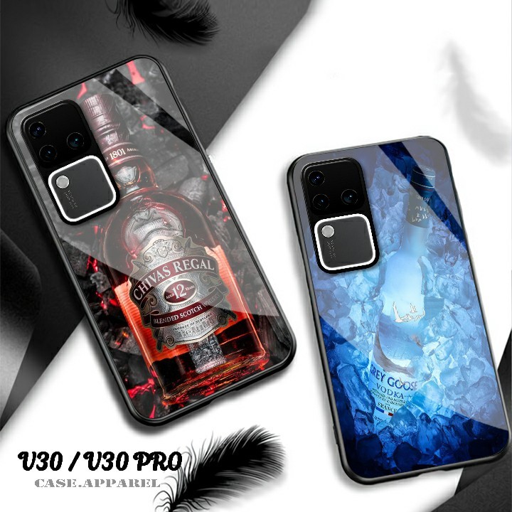 Softcase Kaca Vivo V30 / V30 PRO Terbaru 2024 Full Cover Pelindung Kamera  - Case Hp Vivo - GC 13