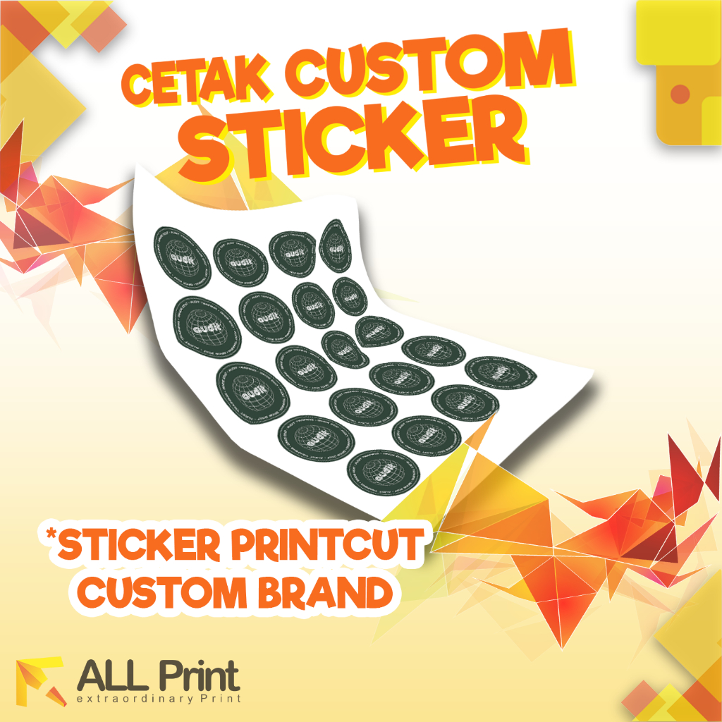 

CETAK STIKER PRINT CUT A3 MURAH / CETAK STIKER LABEL CUSTOM KEMASAN MAKANAN MINUMAN ONLINESHOP MURAH.