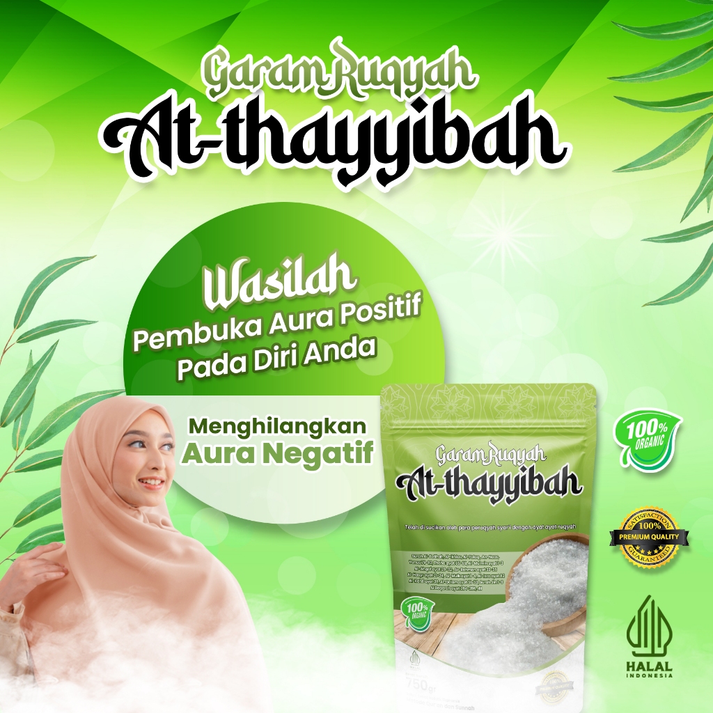 

Garam Ruqyah At-thayyibah (Kemasan 750gr)