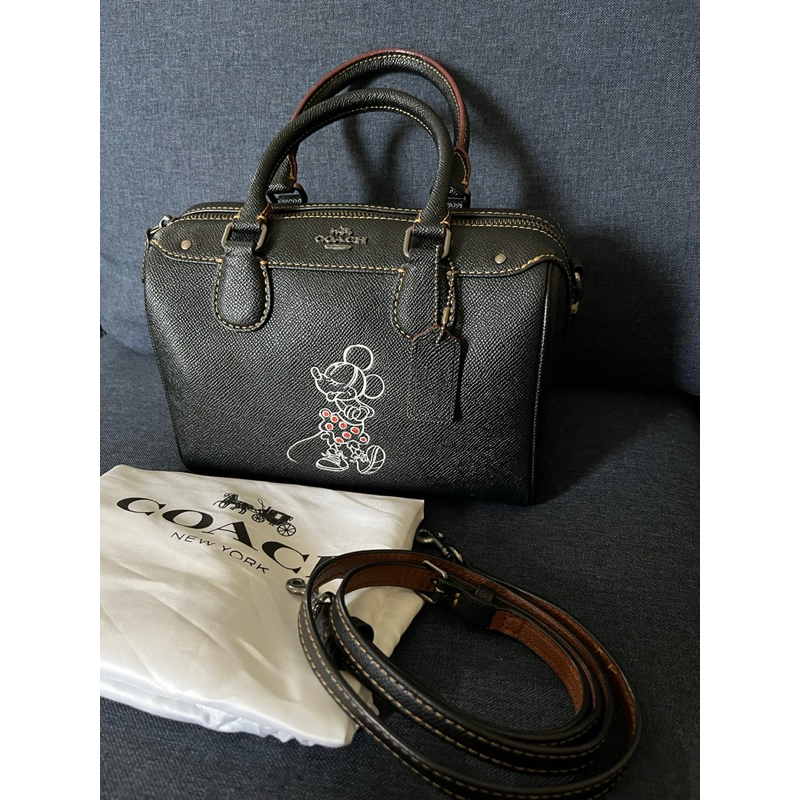 preloved Coach mini bennet X Disney Micky Minnie Mouse