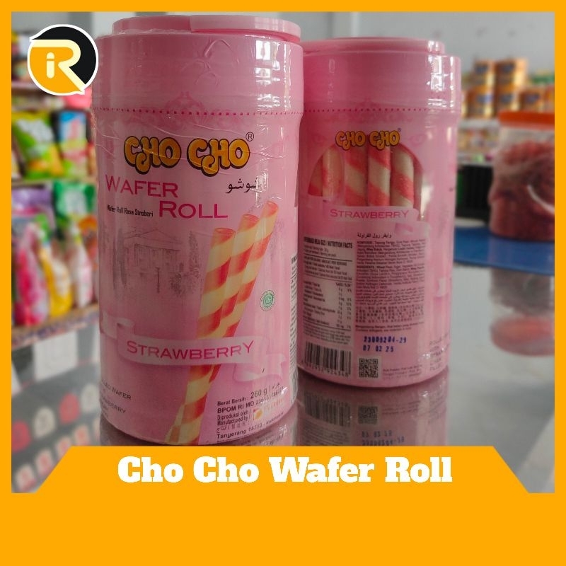 

DEMO [MERDEKA PROMO] cho Cho wafer roll rasa strawberry 260g