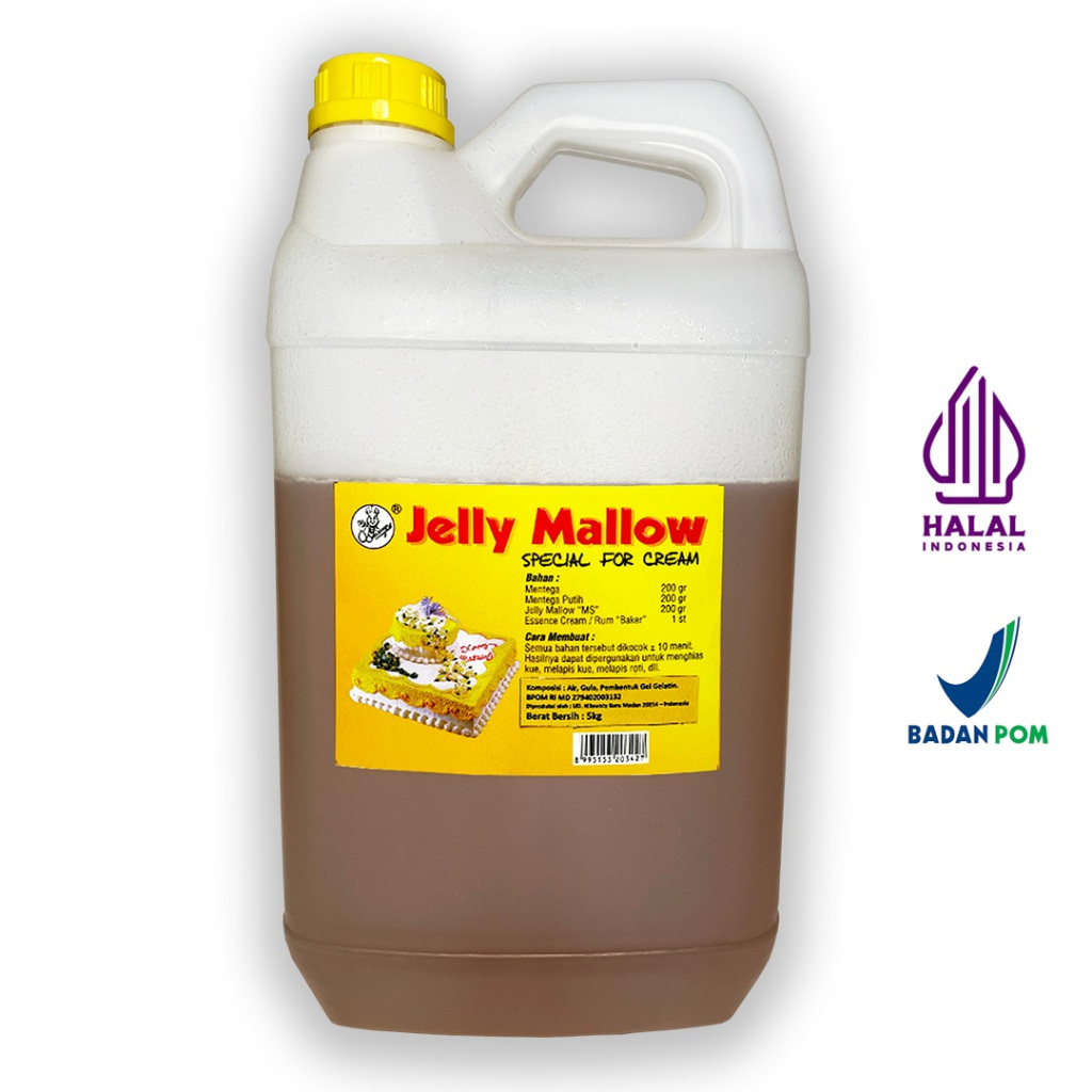 bahan kue butter cream / krem manis / mentega manis / menghias cake ultah / Jelly Mallow premium - M