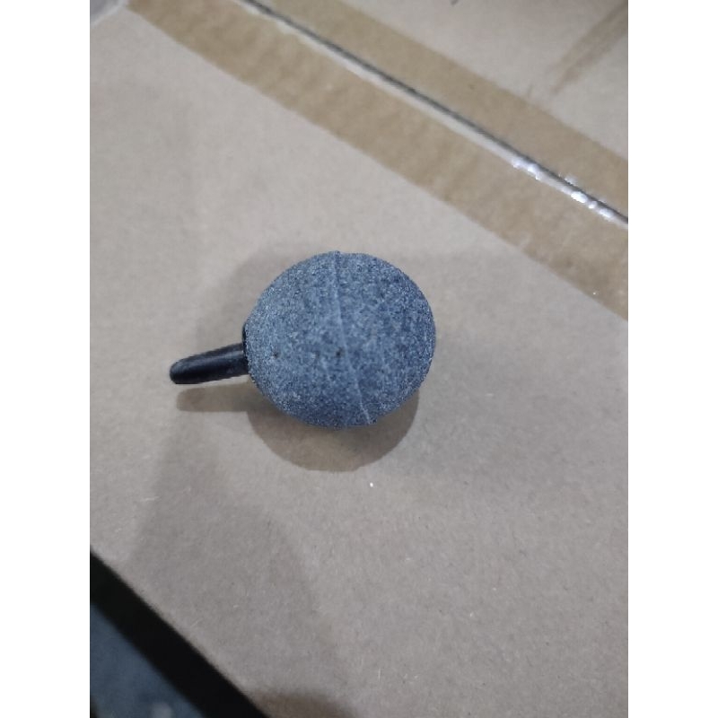 Batu Airstone pemecah gelembung udara BULAT BAKSO 3CM