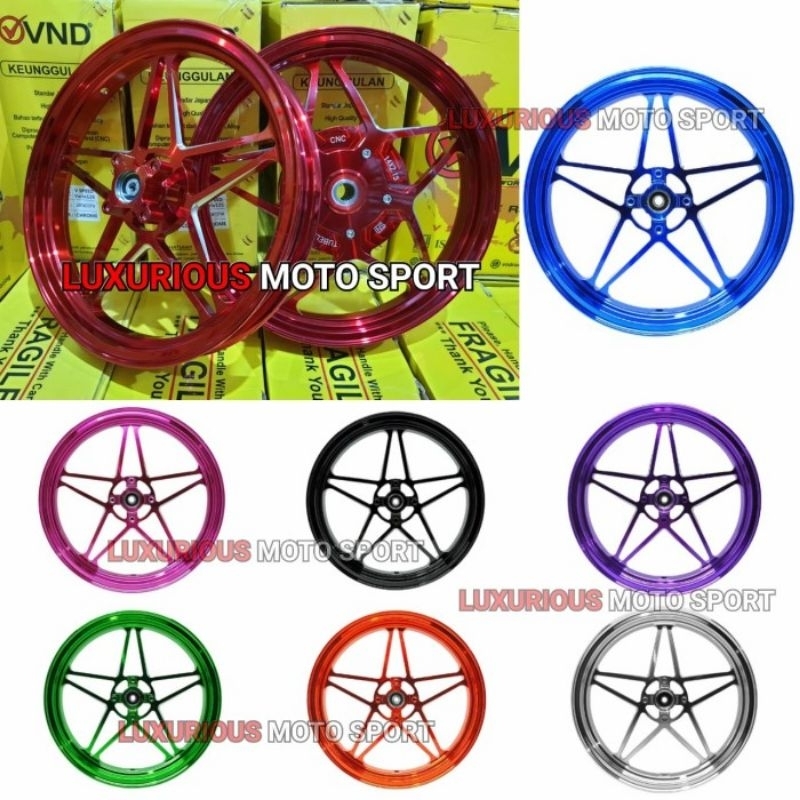 Velg Vnd V Speed v1/ v2/ v3 vario 110/ Beat/ Scoopy / Spacy pelek bintang vnd beat keyless velg vnd 