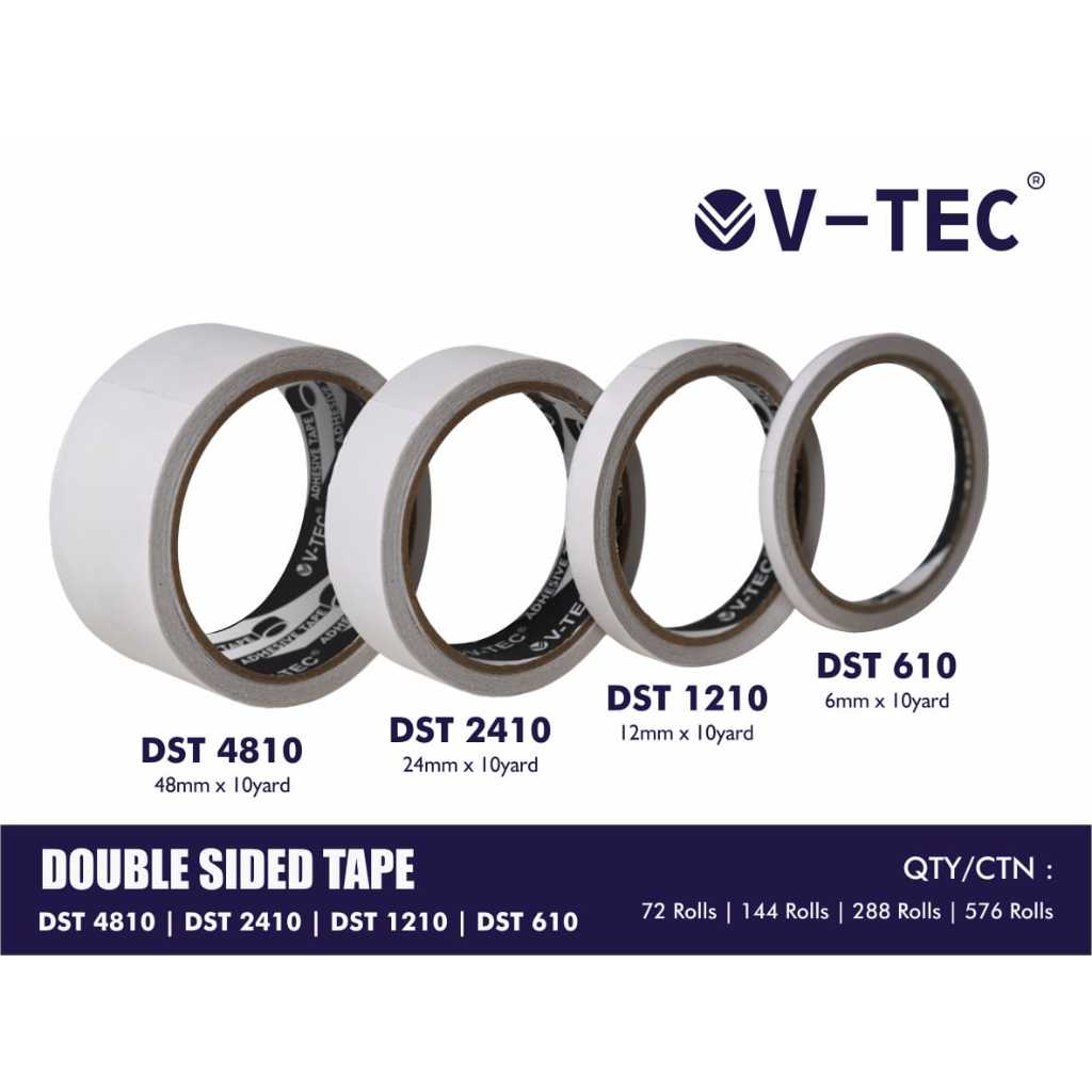 

DOUBLE TAPE V-TEC / DST-4810 DST-2410 DST-1210 DST-610
