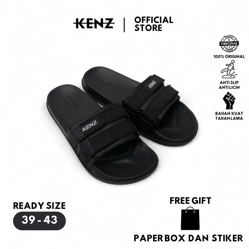 KENZ SLIDE ON ORIGINAL KENZ ORIGINAL 100% Sandal Slide Pria Wanita Sendal Slop Flip Flop | Sandal Mo