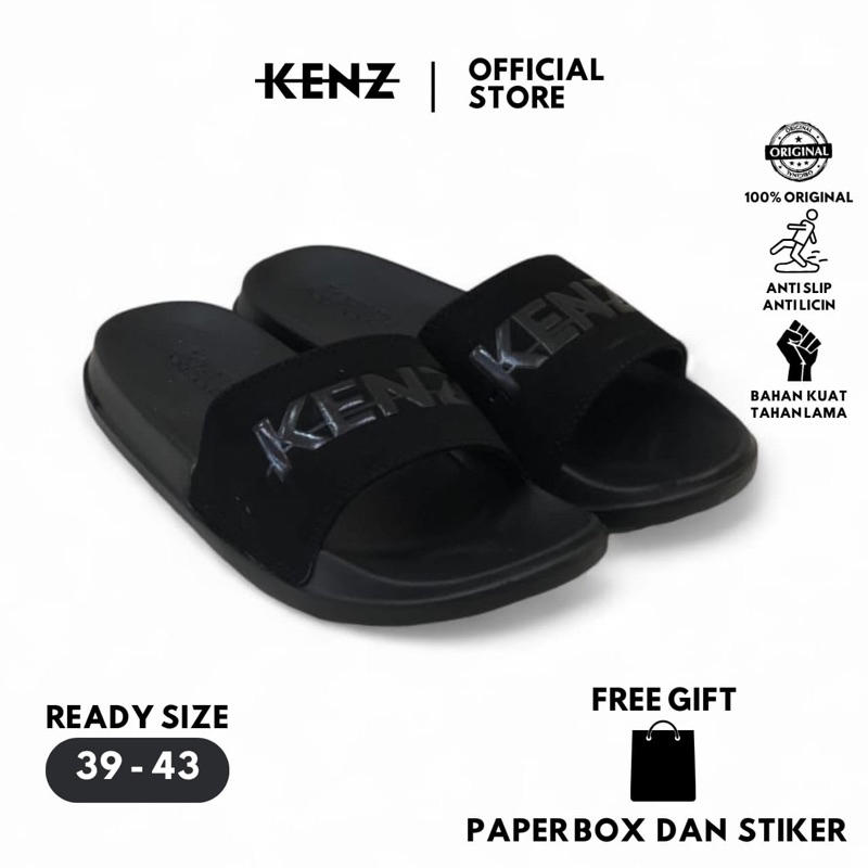 KENZ SLIDE ON ORIGINAL KENZ ORIGINAL 100% Sandal Slide Pria Wanita Sendal Slop Flip Flop | Sandal Mo