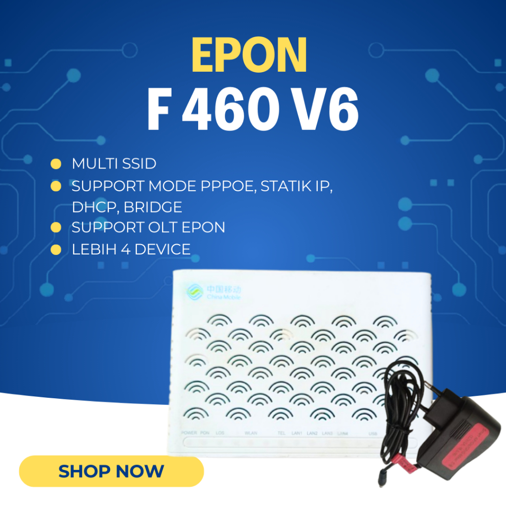 Zte F460 V6 Onu Epon Router China Mobile - Bergaransi