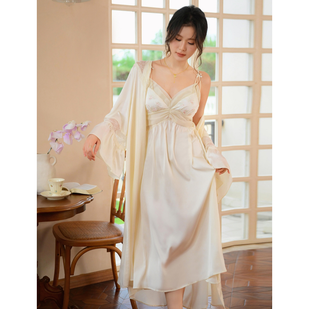 Lunarie Robe Set Sleepdress - Little Woman Sleepwear