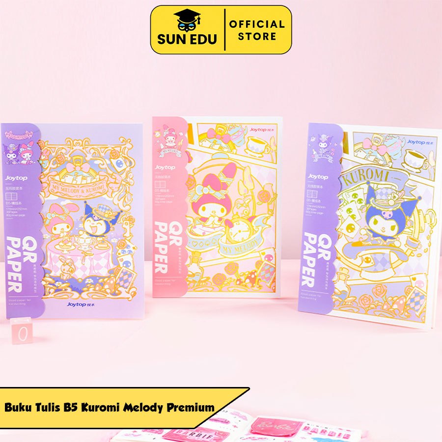 

36 Lembar Notebook B5 Kuromi/Buku Tulis Diary B5 Sanrio