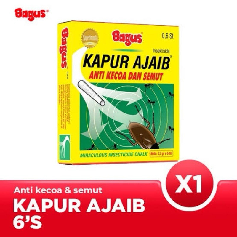 Bagus Kapur ajaib 1box isi 6 pcs