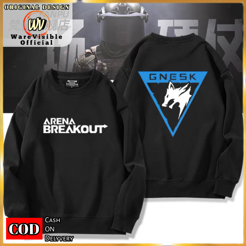 WareVisible Sweater Crewneck ARENA BREAKOUT Pria Wanita Fleece Distro Unisex Premium ORIGINAL