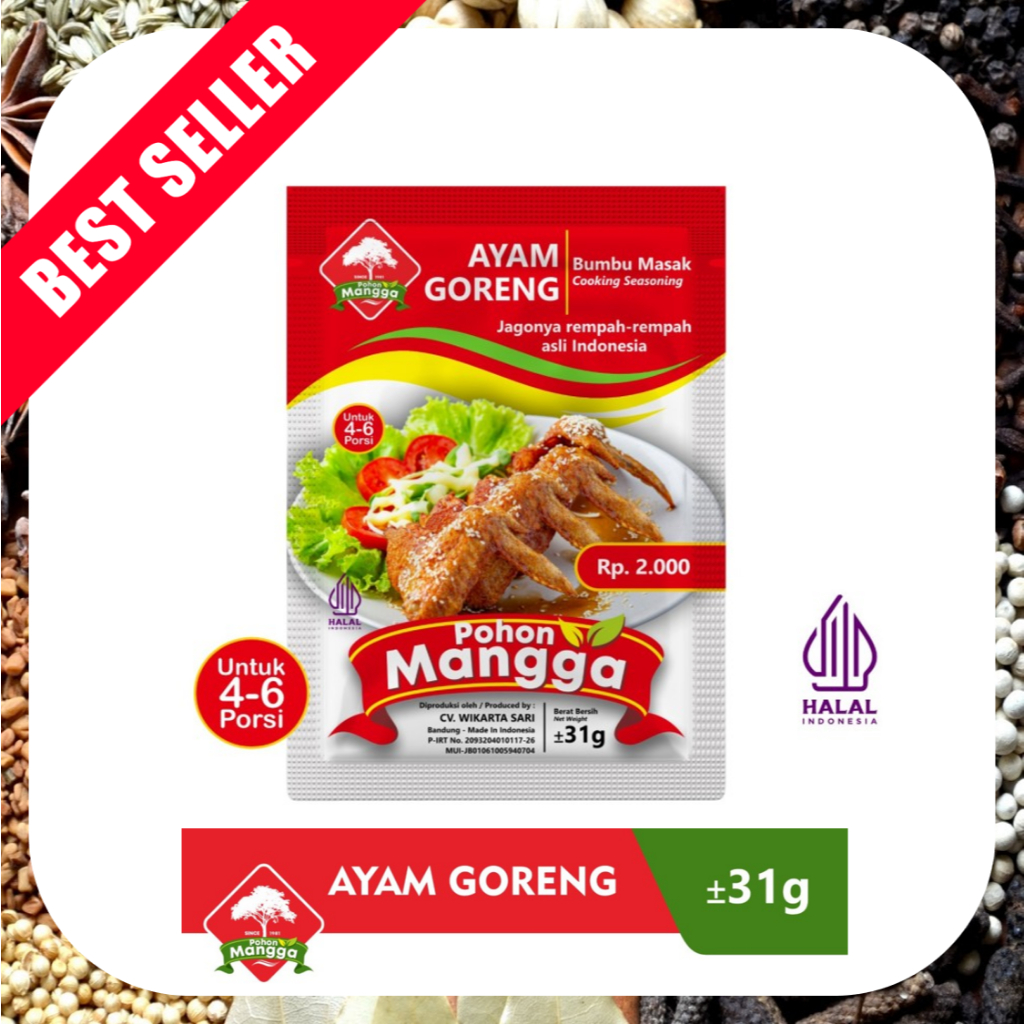 

Best Seller Bumbu Masak AYAM GORENG Cap Pohon Mangga