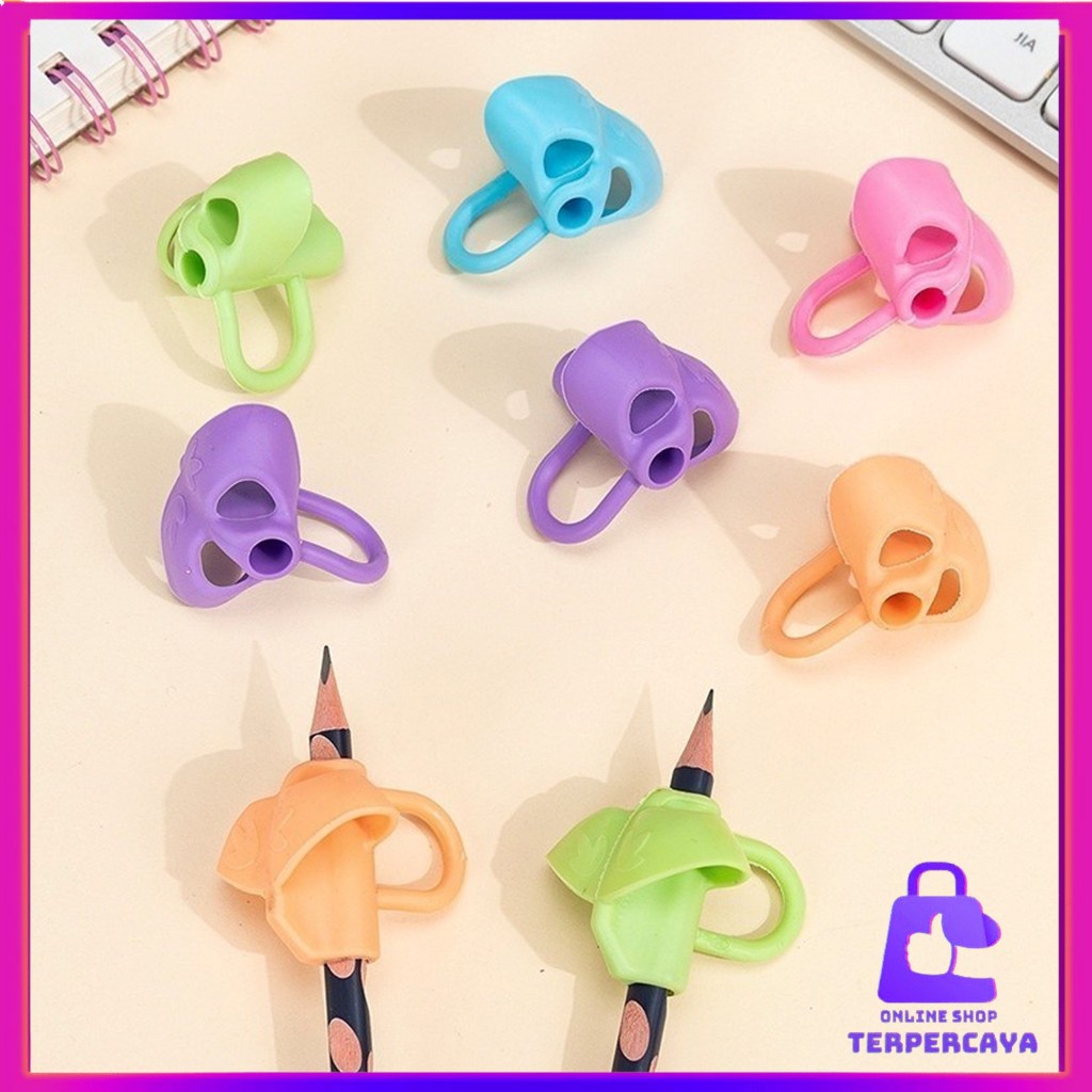 

OST Pencil Grip Alat Bantu Tulis Anak Tk 3 Jari Posture Corrector Tool Alat Membantu latihan Belajar menulis Pegang Pensil 3jari Silikon Dengan Benar