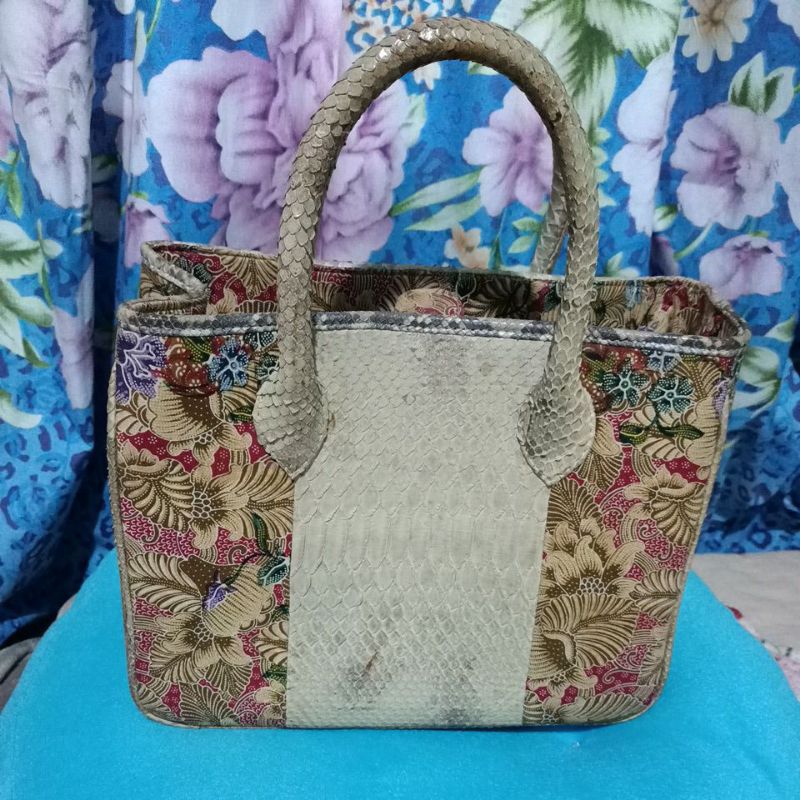 tas etnik pengrajin variasi batik + kulit