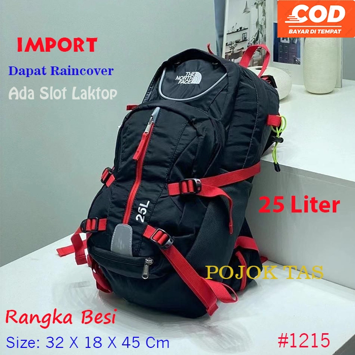 Tas Gunung Rangka Besi Hiking Tas Ransel Traveling 25 Liter Tas Punggung Tas Camping Import Murah Pl