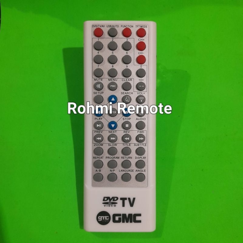 REMOTE REMOT DVD TV PORTABLE GMC ORIGINAL ASLI
