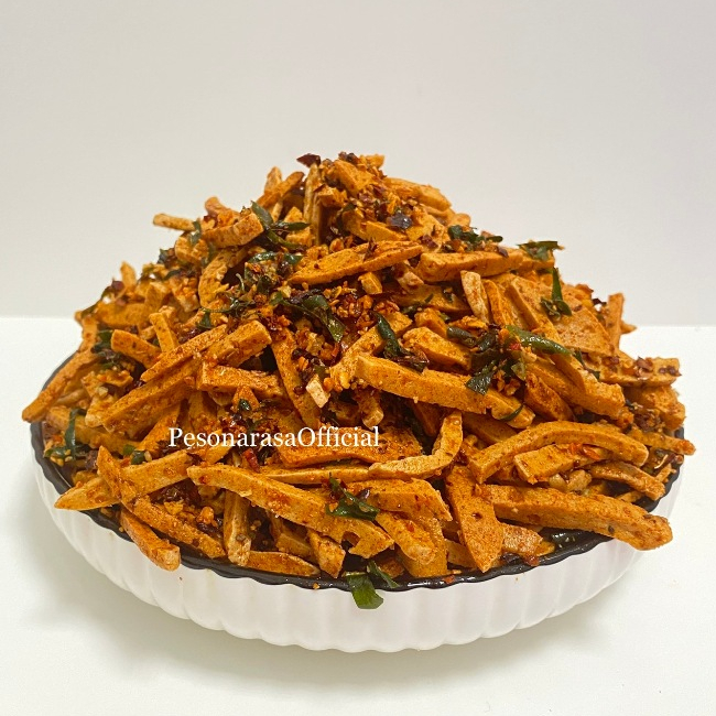 

BASRENG PEDAS Daun Jeruk & Basreng Pedas Original 50g - 500g Home Made By Pesonarasa BASRENG VIRAL