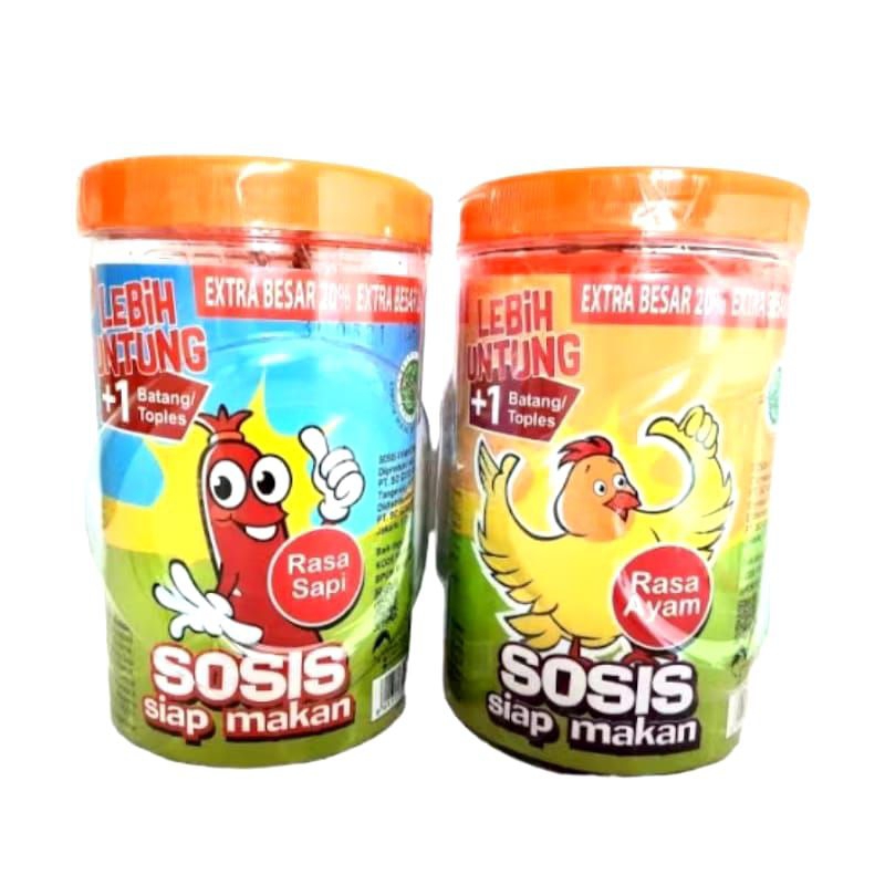 

[ 1 Toples ] Cemilan Sosis So Nice Langsung Makan Extra Besar 20% Varian Rasa Ayam dan Sapi