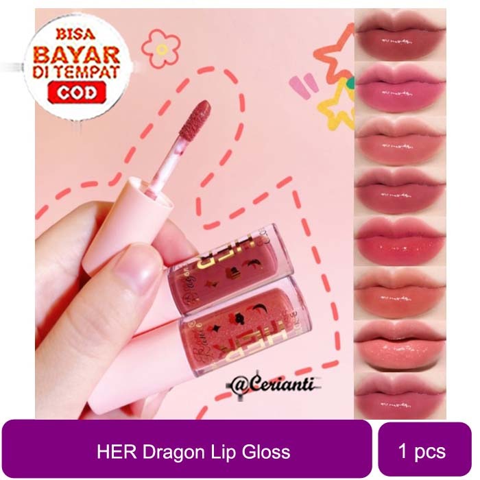 DRAGONRANEE Her Lip Gloss Waterproof Lipstick Waterproof Lip Glaze Moisturizing Cerianti
