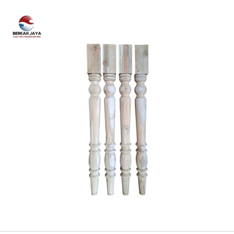 Kaki meja material kayu jati