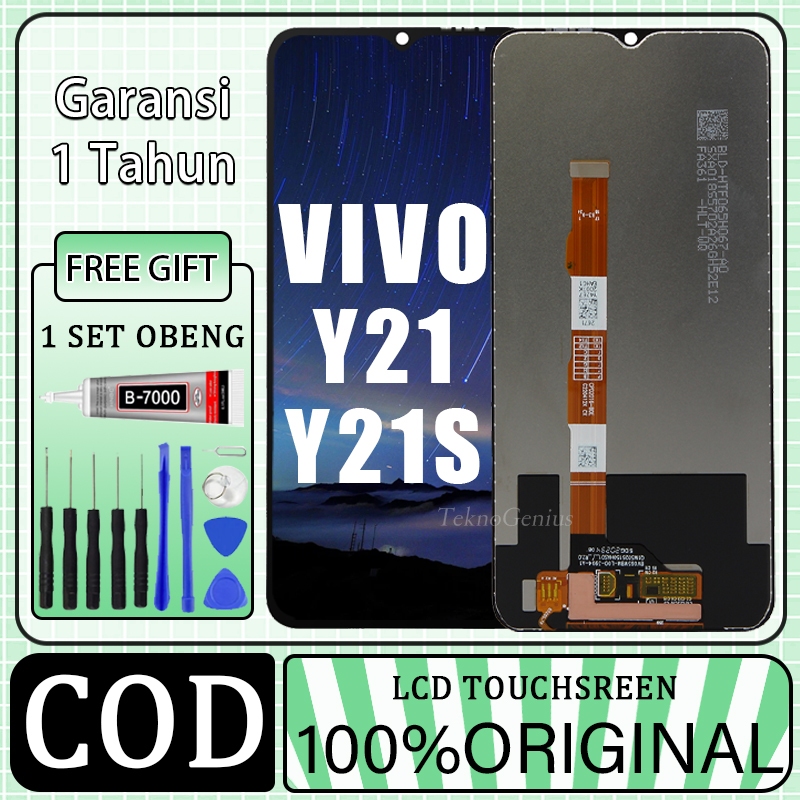 ORIGINAL LCD VIVO Y21/Y21S FULLSET TOUCHSCREEN / ORIGINAL 100% LCD / copotan / ORIGINAL  fullset