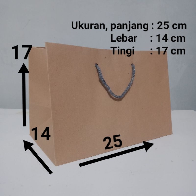 

Paper bag coklat polos/paper bag murah/Paper bag safira