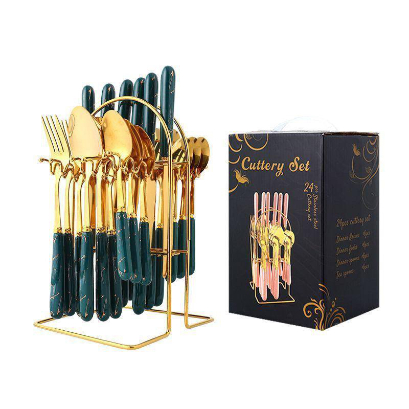 SENDOK SULTAN SET / SENDOK GOLD / CUTLERY SET / STAINLESS STEEL / SENDOK SET MARBLE/ RAK SENDOK TUTU