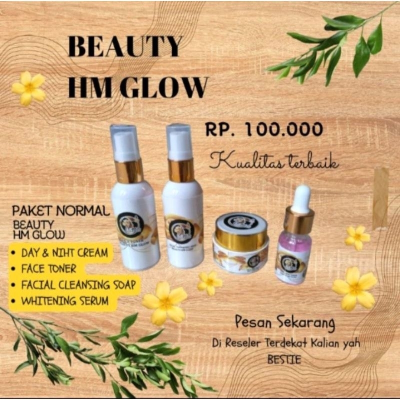 1 Paket wajah skincare Beauty HM Glow original