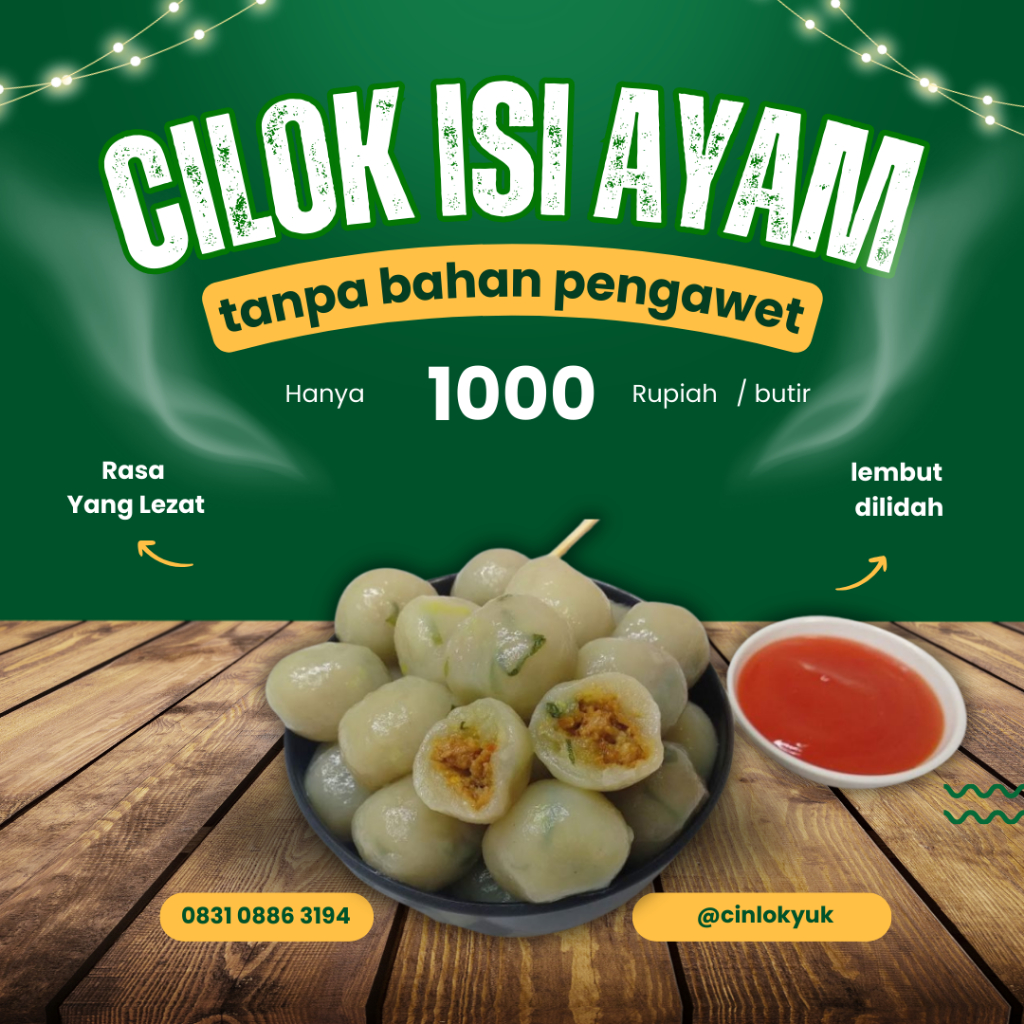 

Baso Aci Ayam Suir Pedas Cinlokyuk