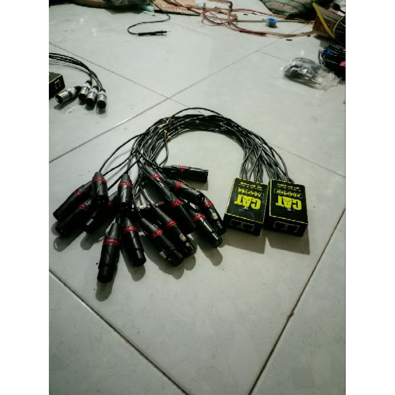 LAN TO XLR 4 CHANEL TANPA KABEL