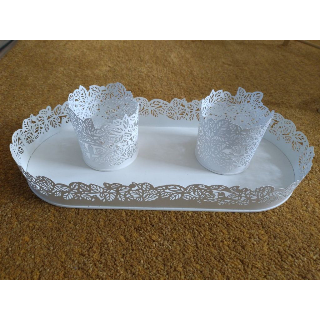 SALE nampan hias alas toples nampan toples rak toples rak tanaman tatakan toples