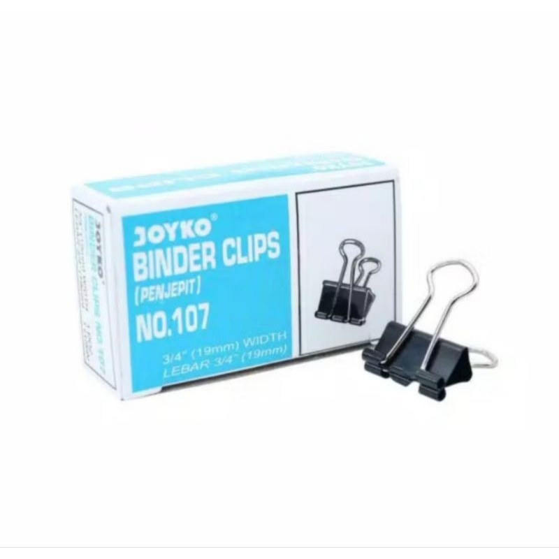 

Binder Clips Joyko No. 107/ Penjepit isi (12 pcs)