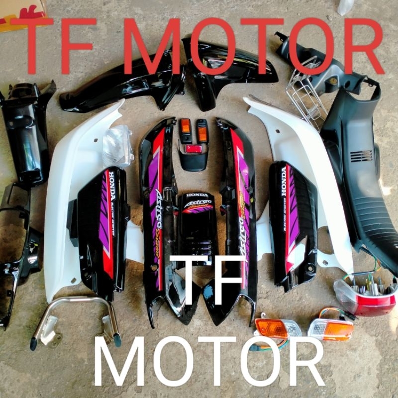 Bodi Body full Set Honda Astrea Grand Bulus 1991 - 1992 warna ungu