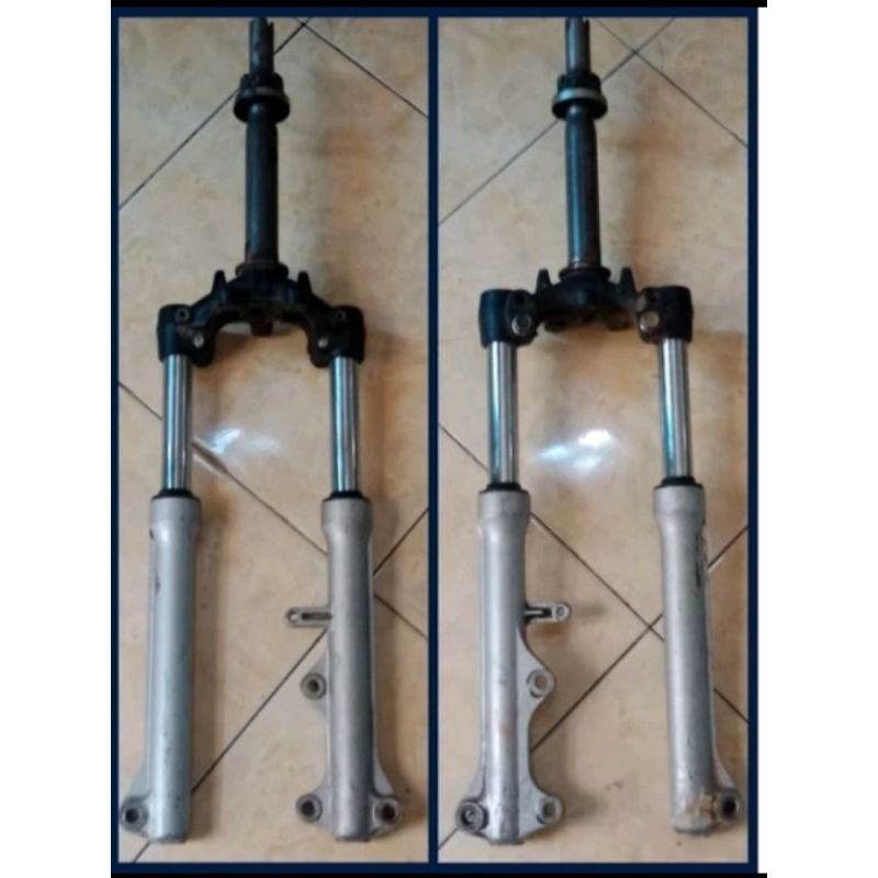 shockbreaker shock skok depan satu set segitiga T Jupiter Z New robot salip piston 1 ORI copotan dar