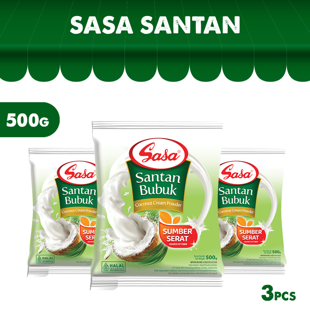 

SASA Santan Bubuk 500gr - 3pcs