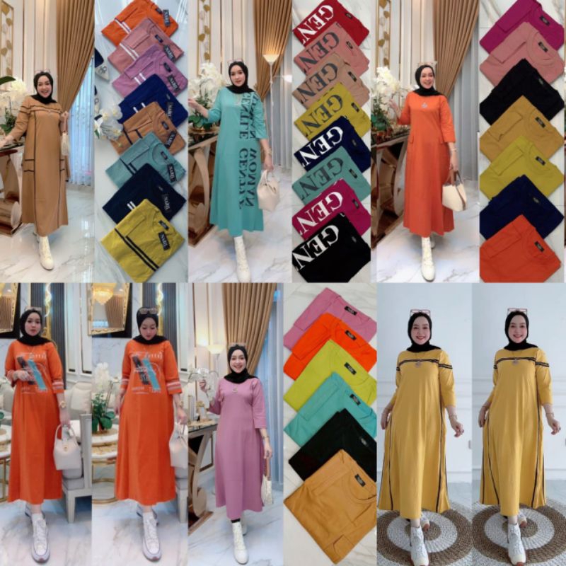 gamis kaos combad Rania by nabil