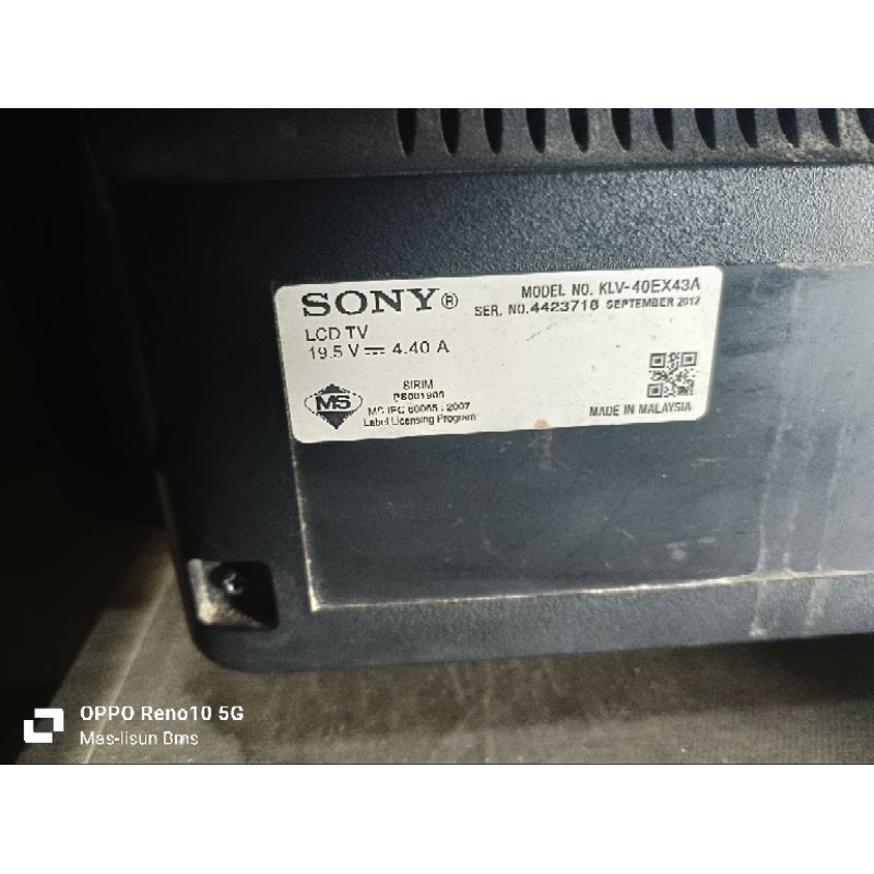 JUAL MB Sony KLV-40EX43A - KLV-40EX430