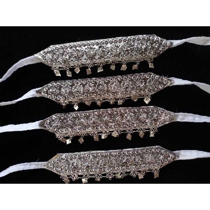 gandik putih adat Palembang sepuh emas